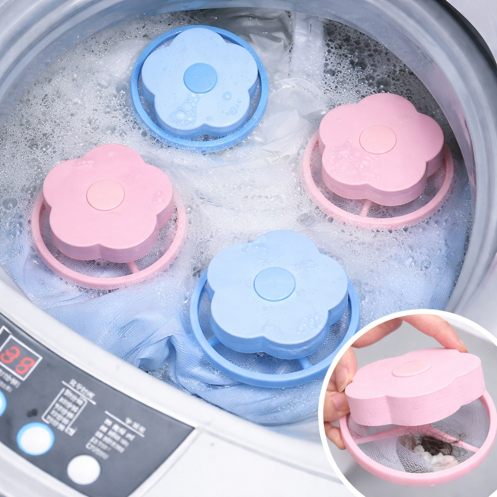 4× filtres anti-poils pour machine