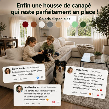 CanapéSerein™ | Housse de protection antidérapante