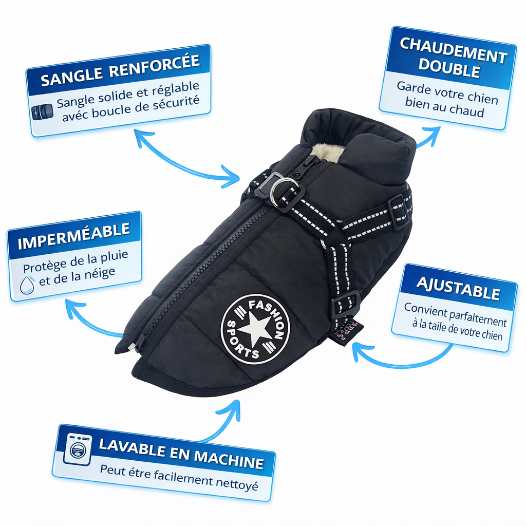 VentoDouce™ | Veste coupe-vent avec harnais