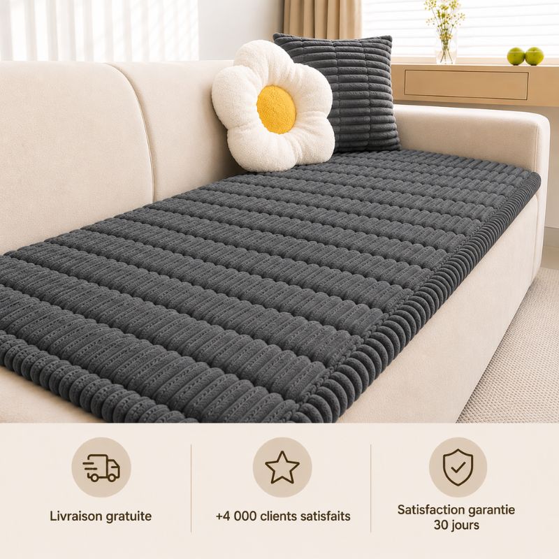 CanapéSerein™ | Housse de protection antidérapante