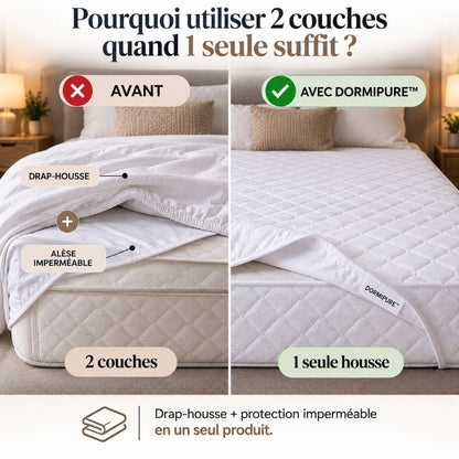 DormiPure™ | Protège-matelas & drap-housse imperméable