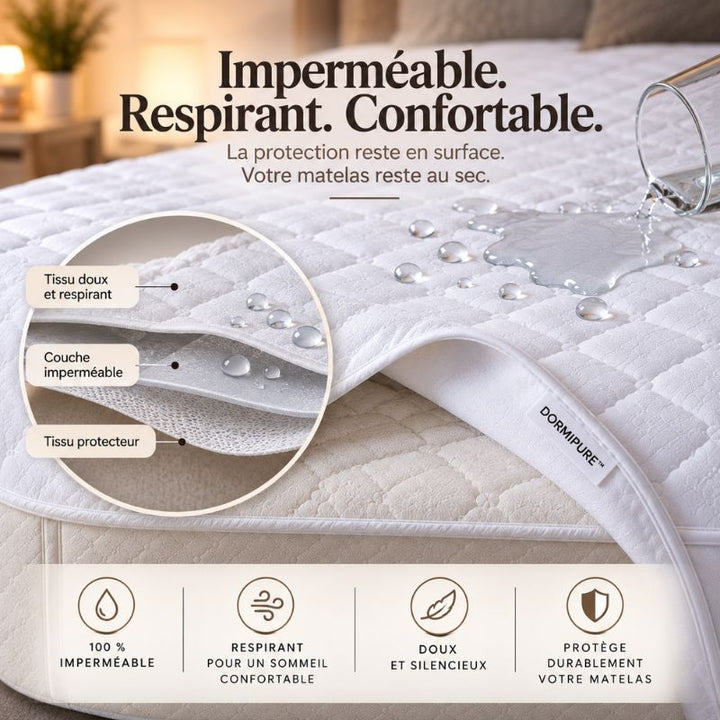 DormiPure™ | Protège-matelas & drap-housse imperméable