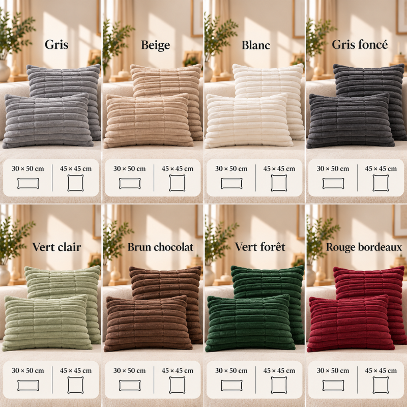 Housses de coussin – coloris disponibles
