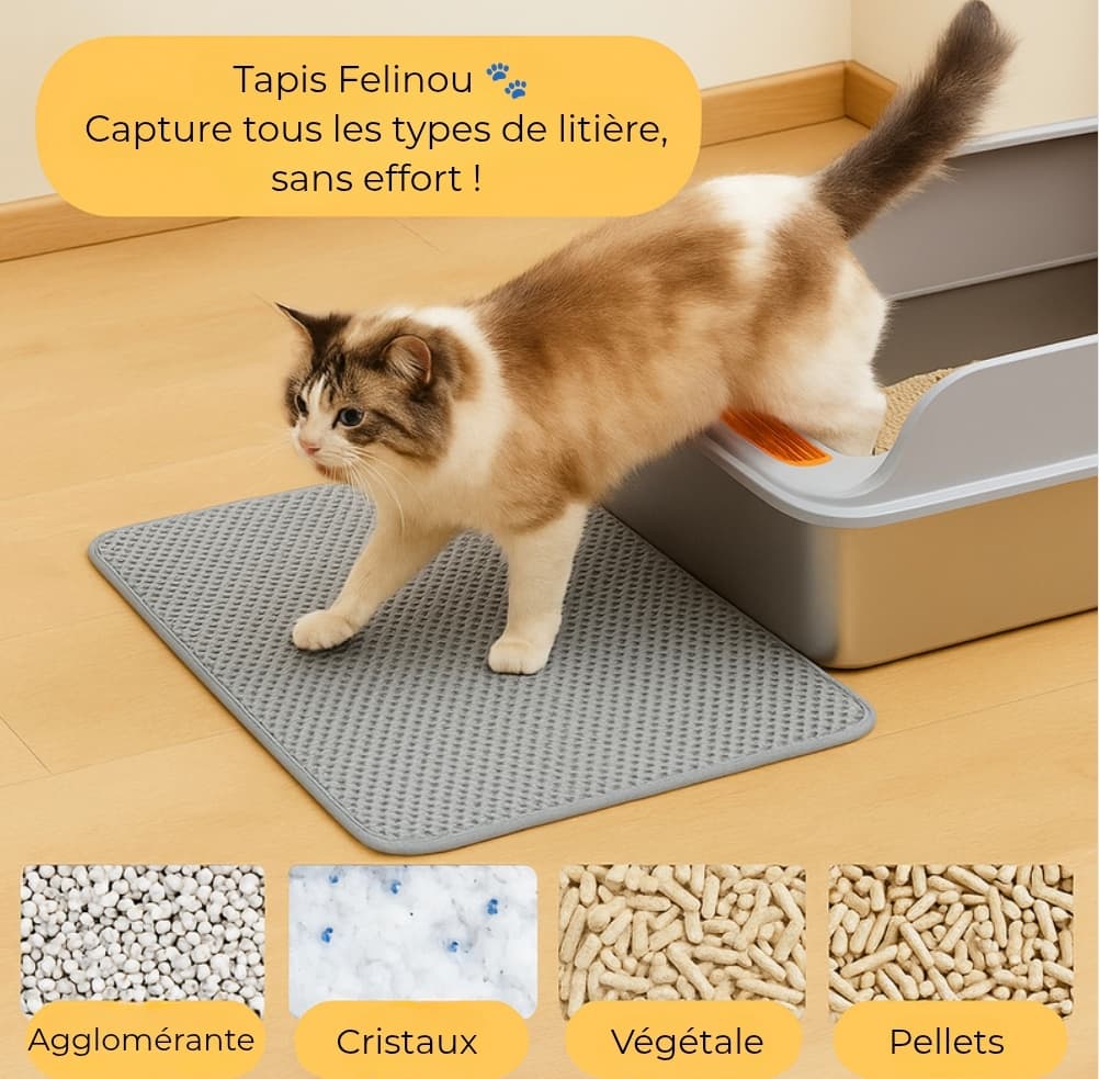 Tapis de litière Felinou élégant