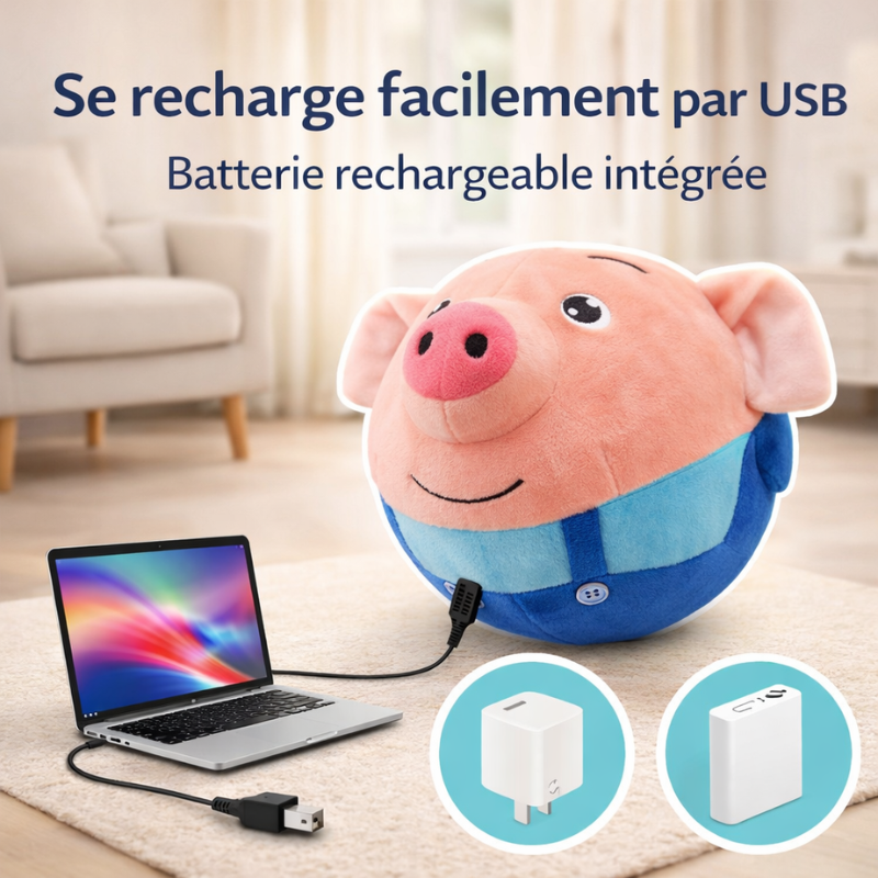 CochonFou™ | Jouet interactif pour chiens et chats