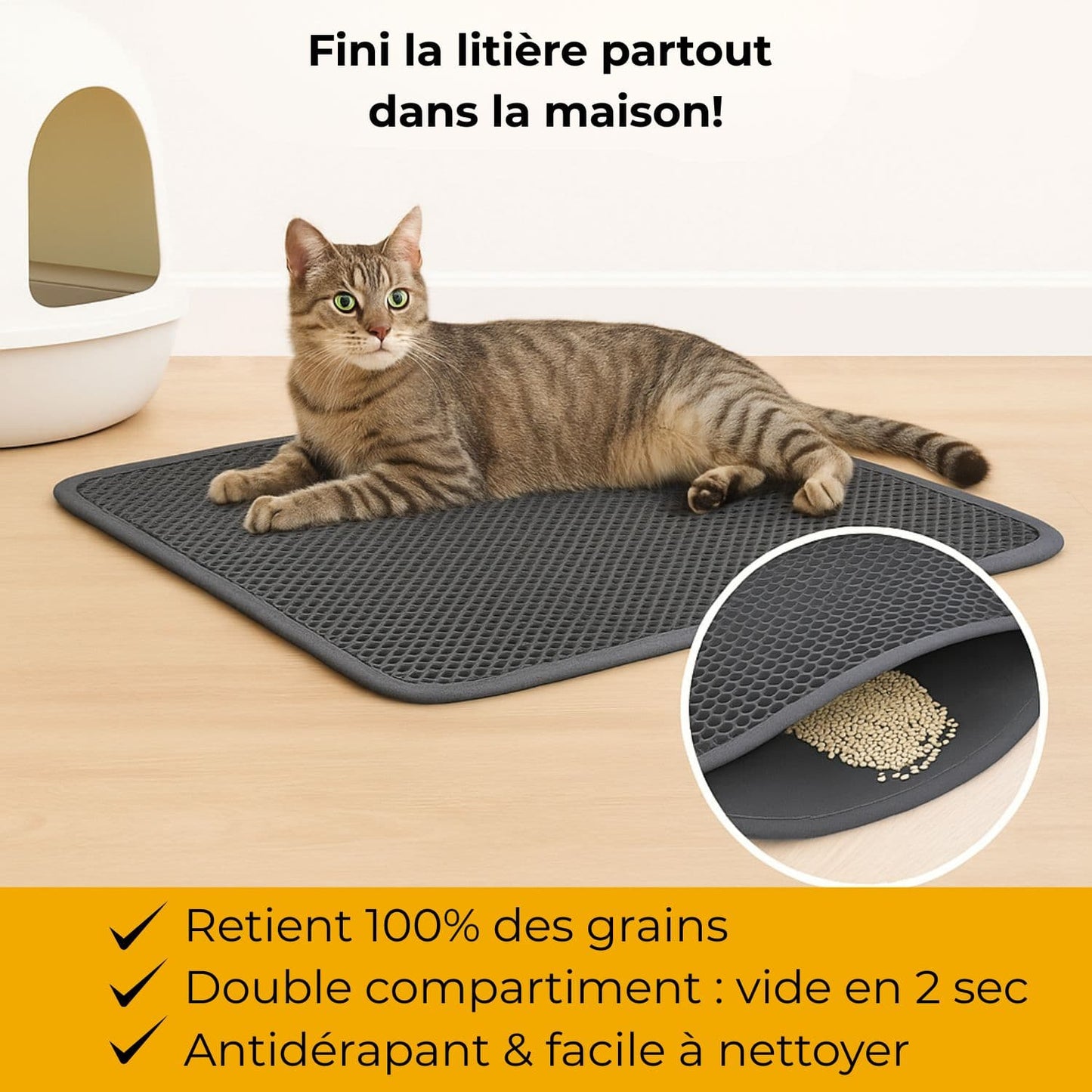 Tapis de litière Felinou élégant