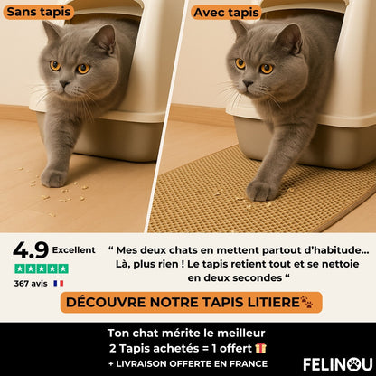 Tapis de litière Felinou élégant